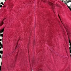 Girls Pink Plush Jacket