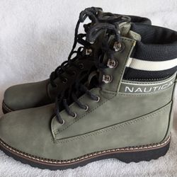Nautica Women's Hiking Boot - Olive-Galiah