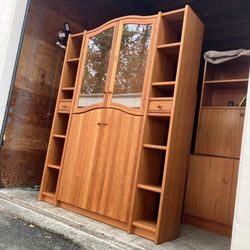 Beautiful Vintage Danish Mid Century Modern Solid Teak Hutch by Tørring Møbelfabrik