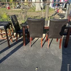 Dining Table And 2 Barstools