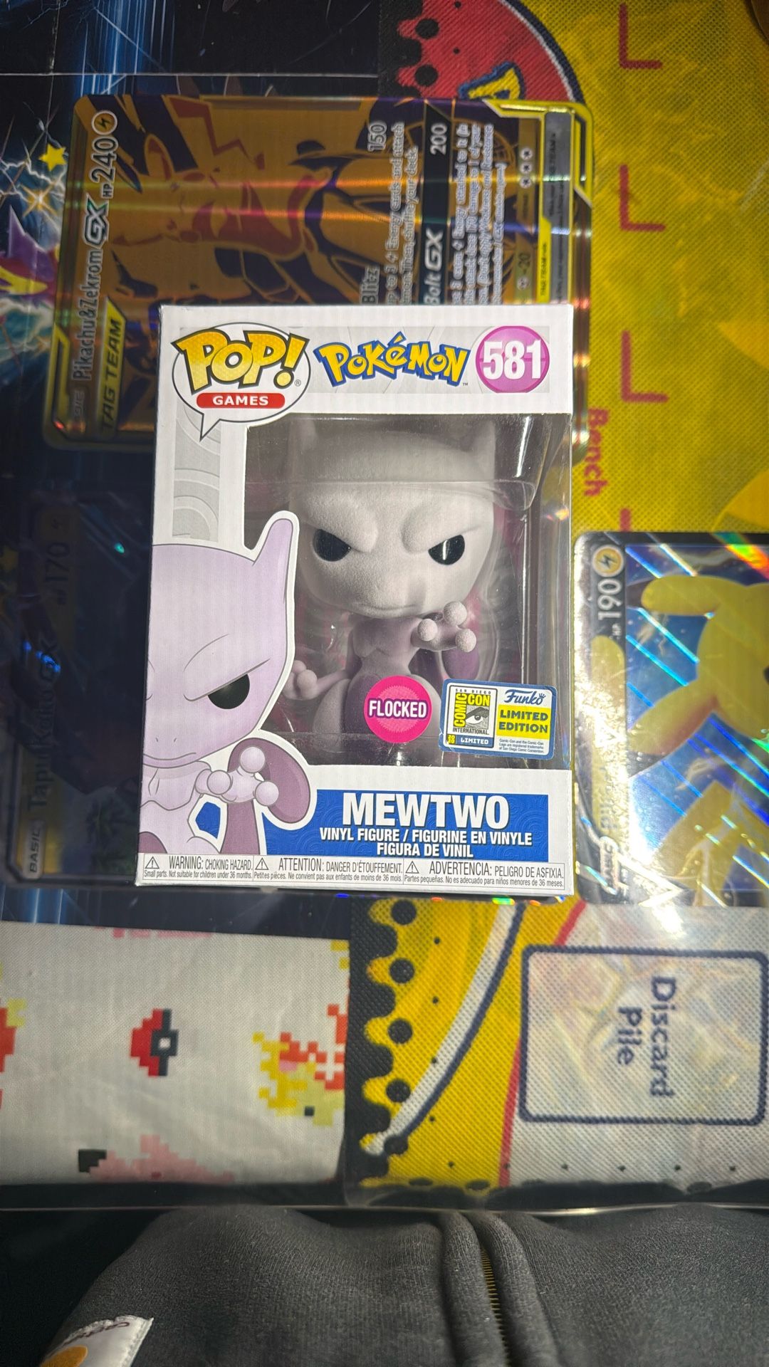 Flocked Mewtwo Con Sticker