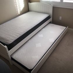 Twin Size Bed Frame With Mattress 