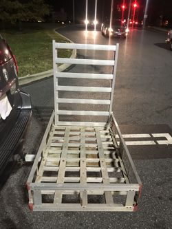 Folding Aluminum Scooter and Wheelchair Carrier with Ramp