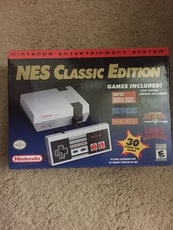 Brand new never opened retired nintendo mini nes Classic 30 games
