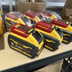 Dewalt Flexvolt 60/20V 9ah Batteries $180 Each