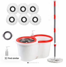 Brand New spin mop, bucket