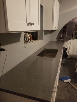 Kitchen cabinets and granite