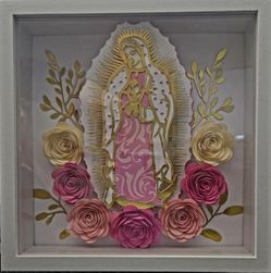 Virgen Maria De Guadalupe Shadowbox