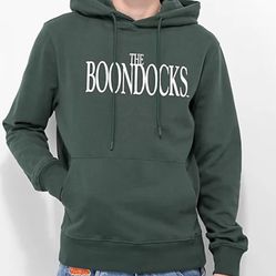 The Boondocks Wanted Riley, (Green) Pullover Hoodie, Size Medium  
