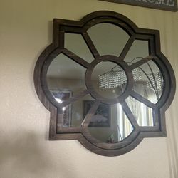 Wood Mirror Deco