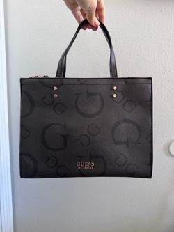 Guess Los Angeles Black Logo Tote Bag