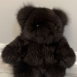 Helen Yarmak. Natural Fox Fur Teddy Bear. 