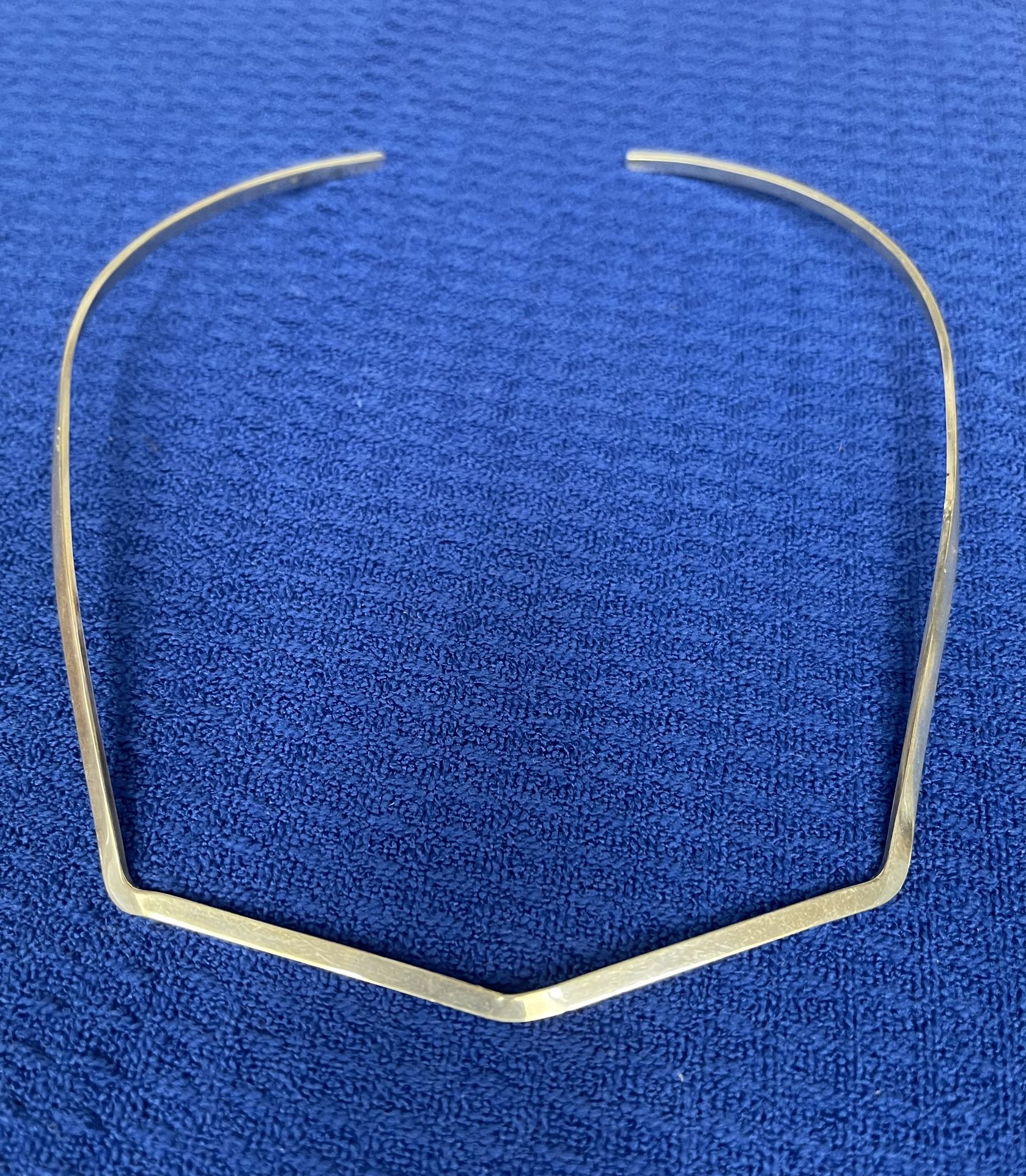 .55 oz Sterling Silver 925 Choker Bib Necklace