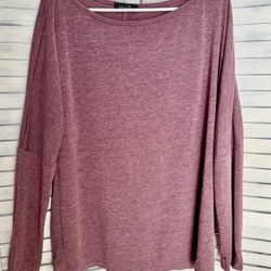 Purple Long Sleeve Top, XL