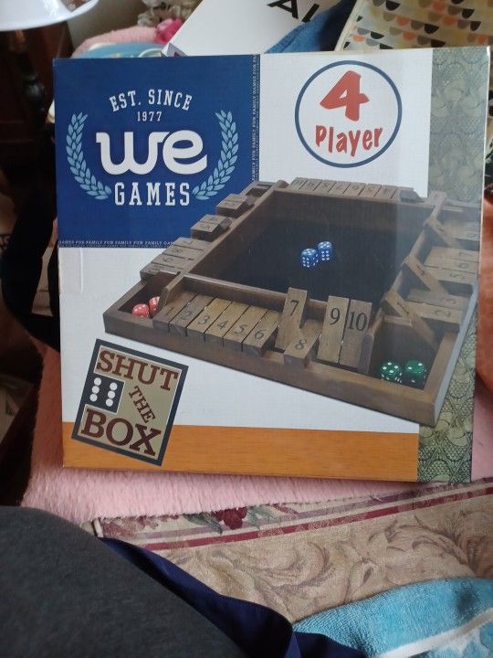 WE SHUT THE BOX Board Game