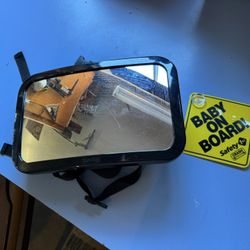 Baby Mirror For Car Headrest And Sign