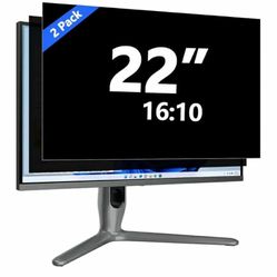 New 22 Inch Privacy Screen for Computer Monitor Eye Protection Anti Glare Blue Light Monitor Privacy Shield Screen 22 Inch 16:10 Aspect Ratio [2 Pack]