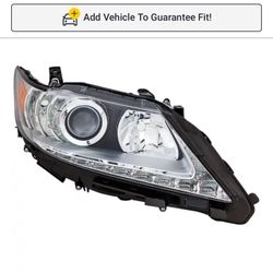 2013-2015 Lexus Es350 Both Front  Headlights Oem 