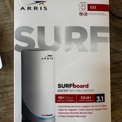 Arris Surfboard S33  DOCSIS 3.1 @ 10Gbps
