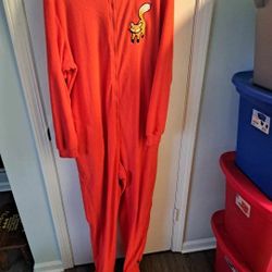 Women's Fox Footie Pajamas Size Xl