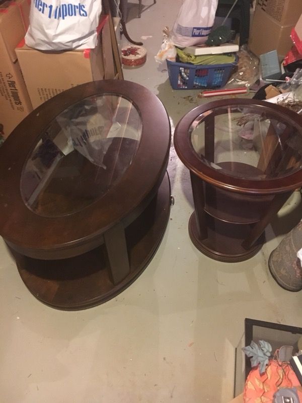 Coffee center and side table