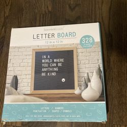 NEW Letter board