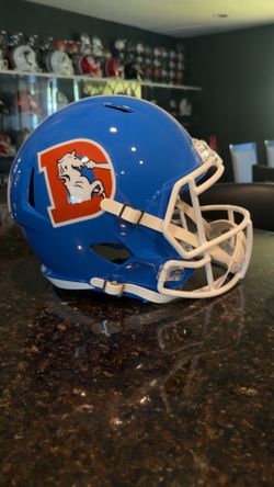 Broncos throw back helmet