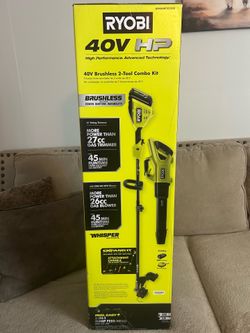 40V HP Brushless 650 CFM 160 MPH Cordless Leaf Blower and Carbon Fiber String Trimmer with 4Ah Battery and Charger