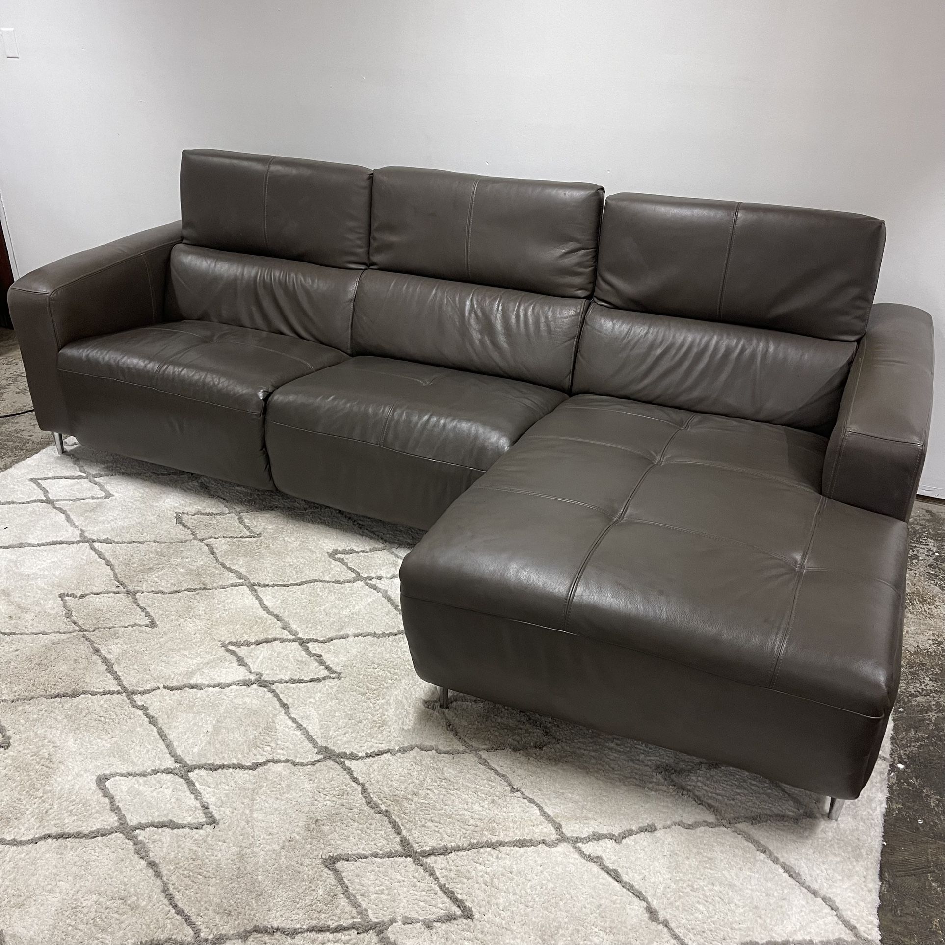 Natuzzi Sectional Free Delivery Sofa Electric Recliner Couch