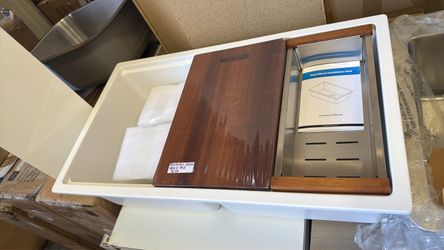 white kitchen sink $175
