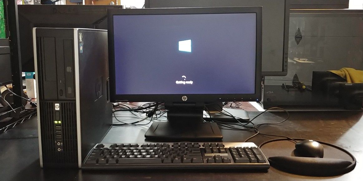 Full HP Computer system with Monitor, Mouse, and Keyboard