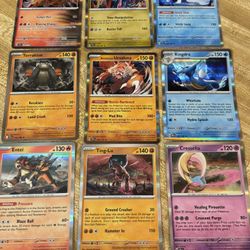 500 Pokémon Cards (Dialga,Ursaluna,Ting-Lu, Holos etc)