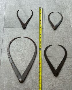 Four Vintage Outside Firm Joint Calipers