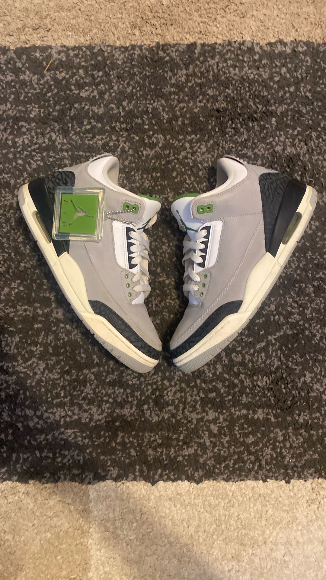 Jordan 3 “Chlorophyll” Size 9