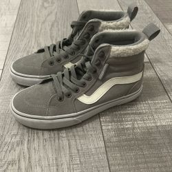 grey shoe vans