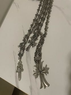 Chrome hearts chains silver