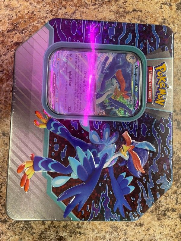 Pokemon Paldea Partners Tin Quaquival