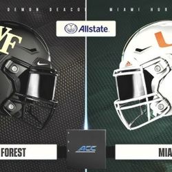 University of MIAMI Hurricanes vs Wake Forest 3 Tickets & Parking