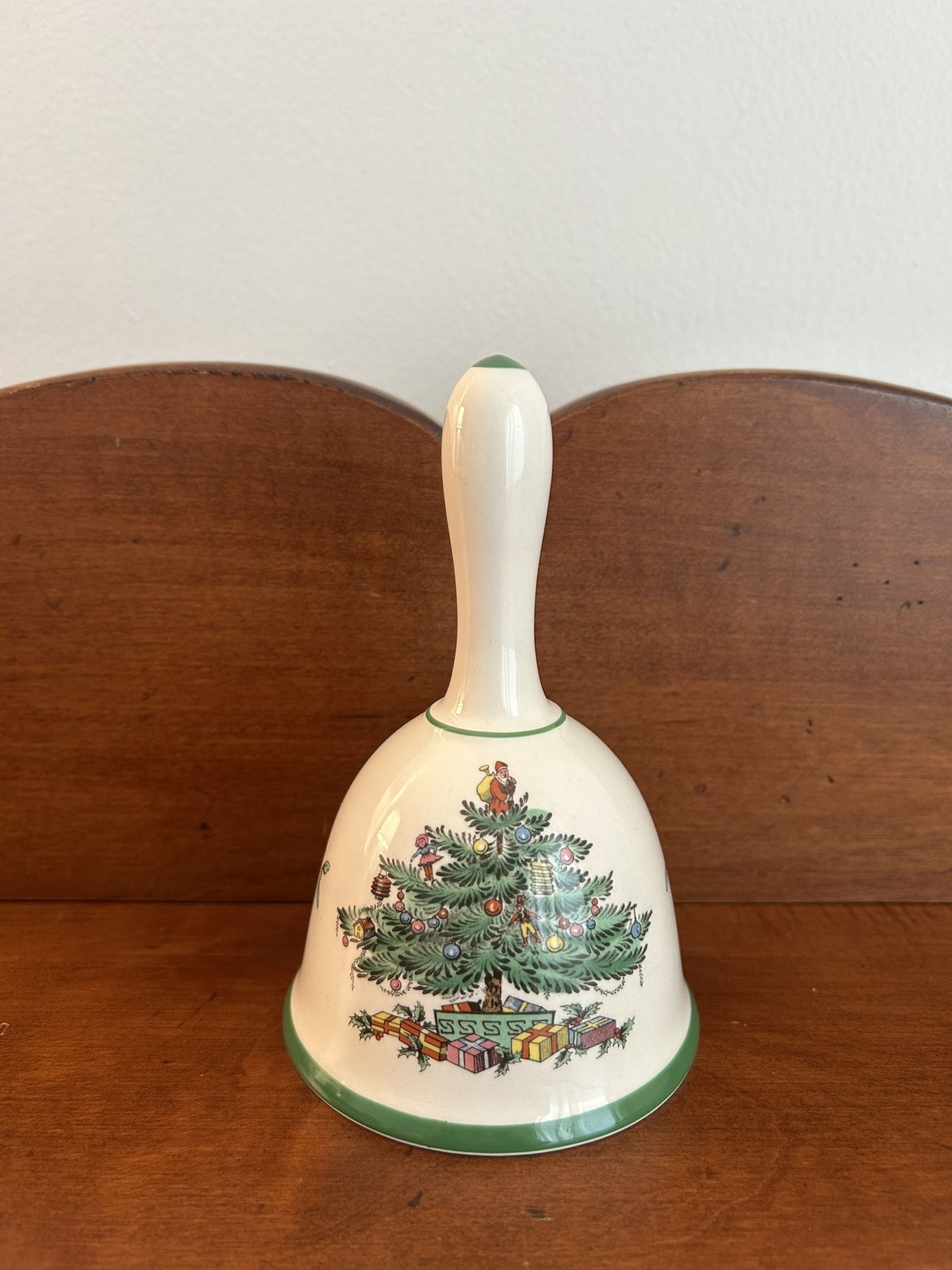 Spode Christmas Bell about 5.75” tall x 3.5” diameter at the bottom 