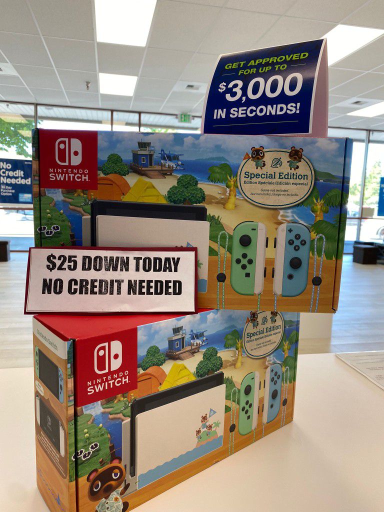 Nintendo Switch V2 Animal Crossing Edition New-$25 To Take It Home Today 