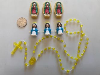 Catholic Mini Figures & Rosary