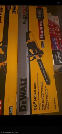 DEWALT FLEXVOLT 60V 16" Brushless Chainsaw