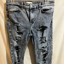 H&M Womens Stone Washed Denim Jeans Size 8 Used Good Condition $15 Meet Up In Irving @dfwgoods