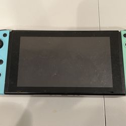 Nintendo Switch Console with Third-Party JoyCons and Case