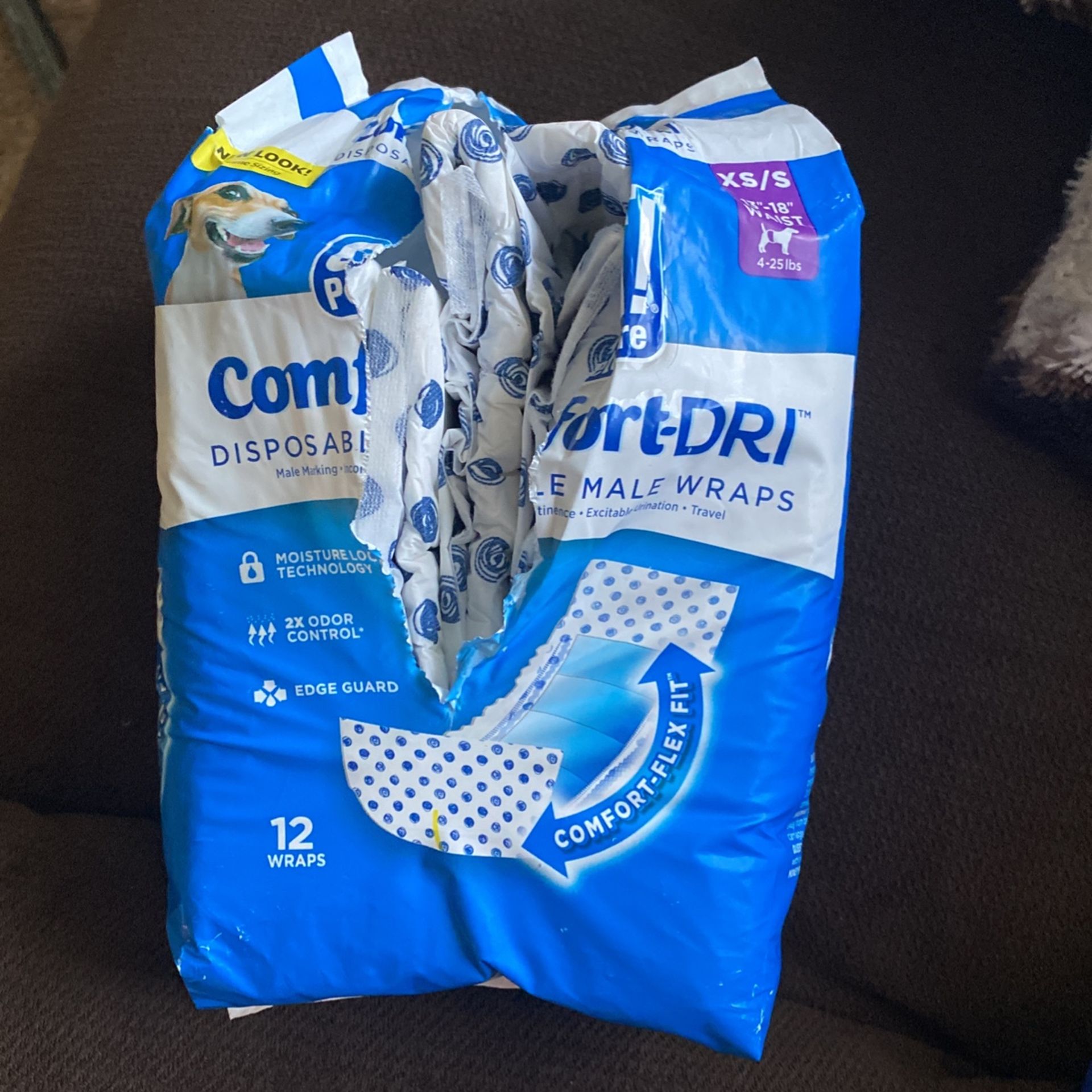 Male Dog Disposable Wraps XS/S