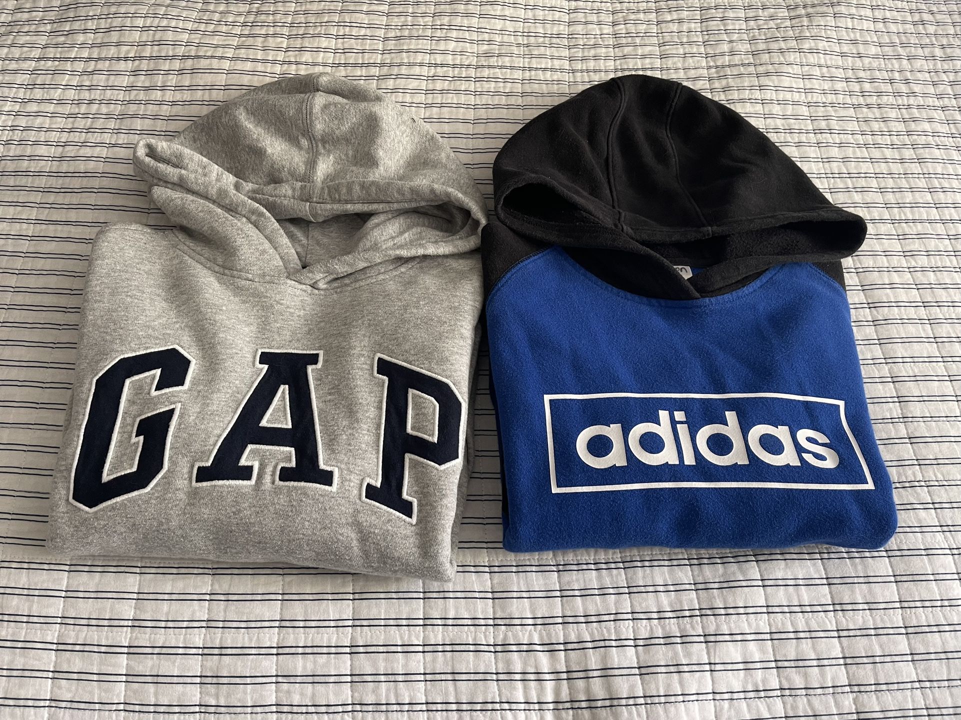 2 Boys Adidas And Gap Hoodies Size M