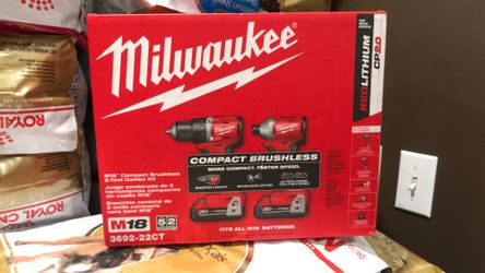 Milwaukee M 18 Compact Brushless 2 Tool Combo Kit