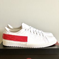 NEW Nike Air Jordan 1 Centre Court White University Red Mens SIZE 13