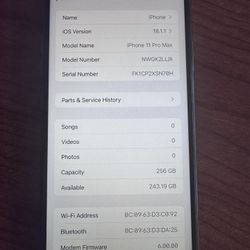 Apple iPhone 11 Pro Max - 256 GB - Space Gray (Unlocked) Smartphone