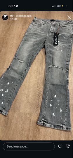Purple jeans